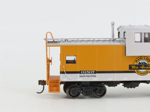 HO Scale Athearn Roundhouse RND87937 D&RGW Rio Grande Wide Vision Caboose #01507