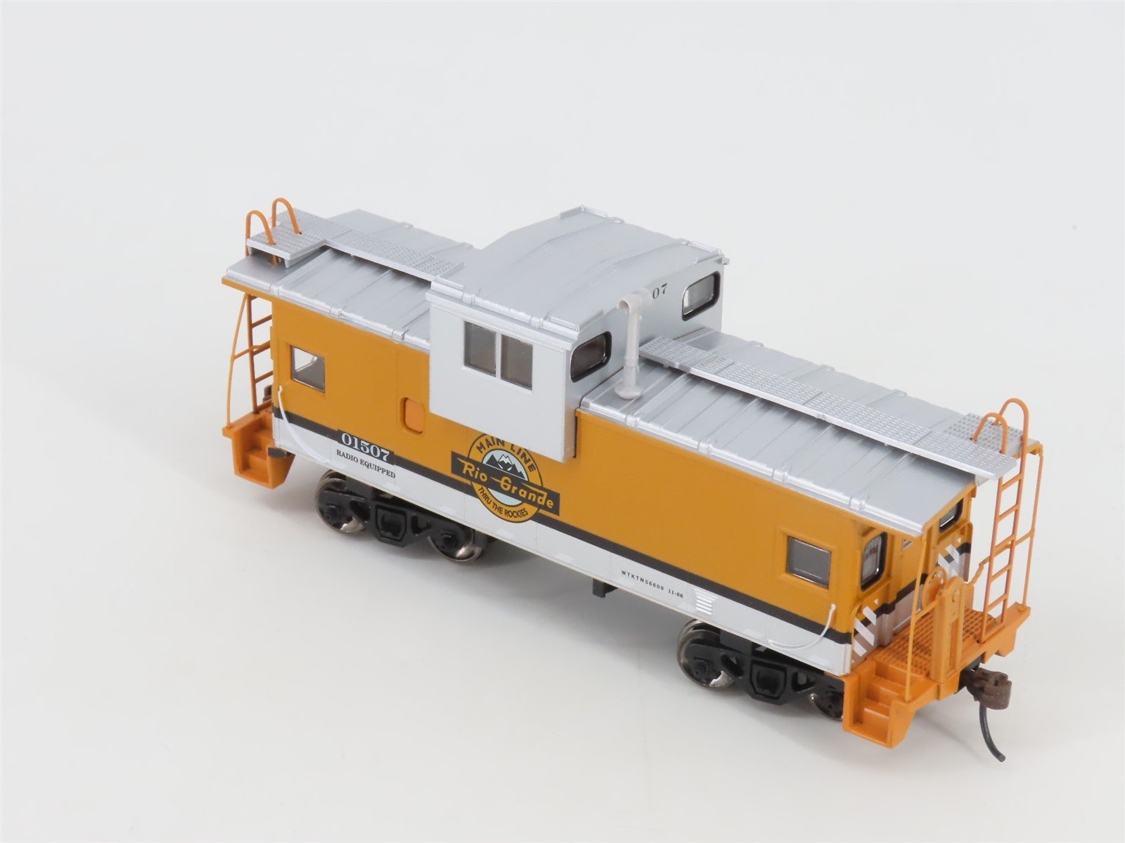 HO Scale Athearn Roundhouse RND87937 D&RGW Rio Grande Wide Vision Caboose #01507