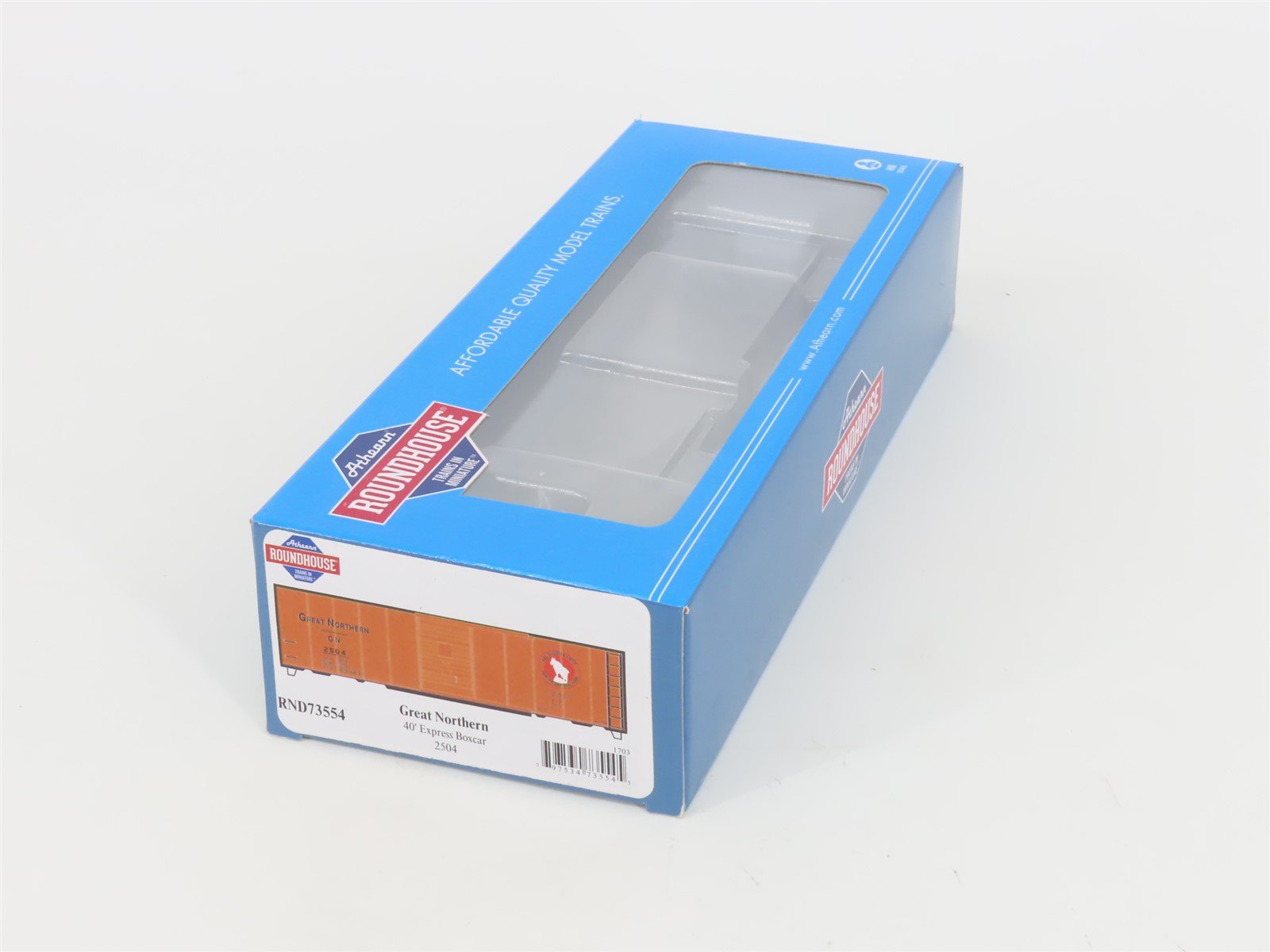 HO Scale Athearn Roundhouse RND73554 GN Great Northern 40' Box Car #2504