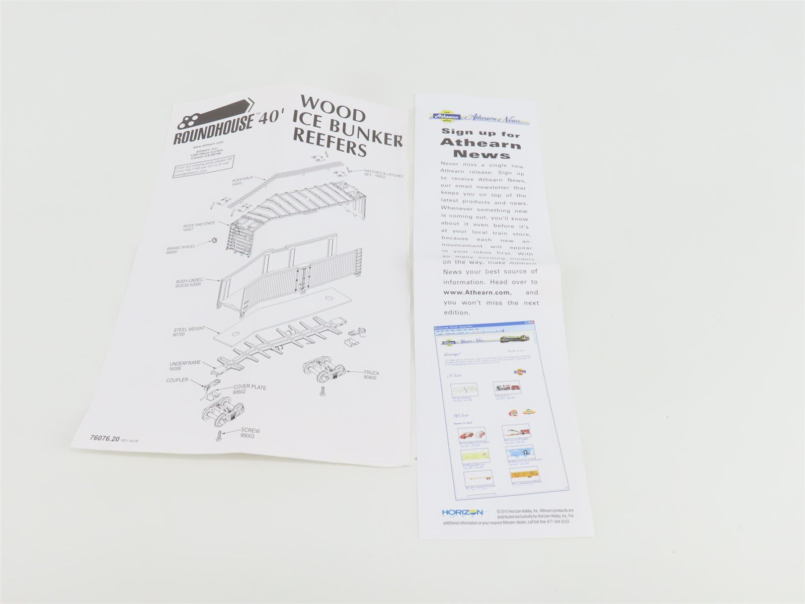 HO Scale Athearn Collectibles 99402 NMRA 75 Years 40' Wood Side Reefer #2010