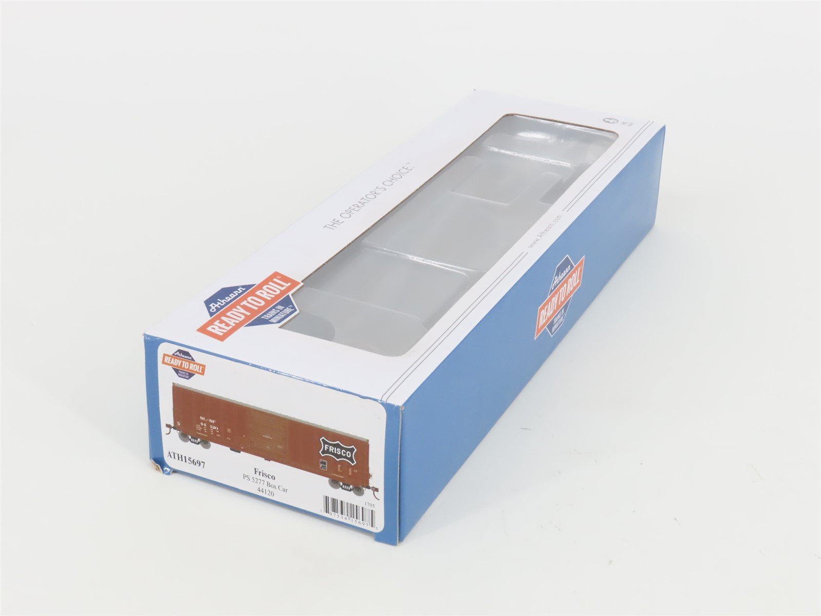 HO Scale Athearn ATH15697 SL-SF Frisco Railroad Single Door Box Car #44120