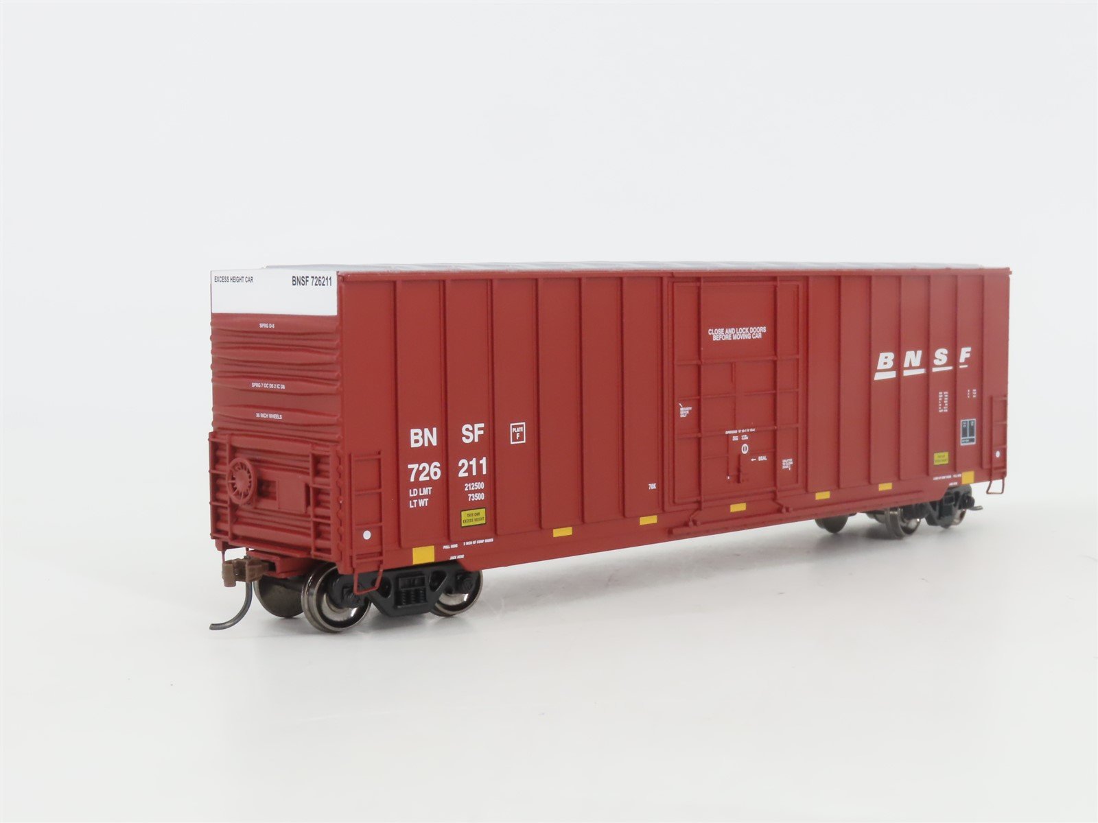 HO Scale Athearn Roundhouse RND14909 BNSF Railway 50' Plug Door Box Car #726211