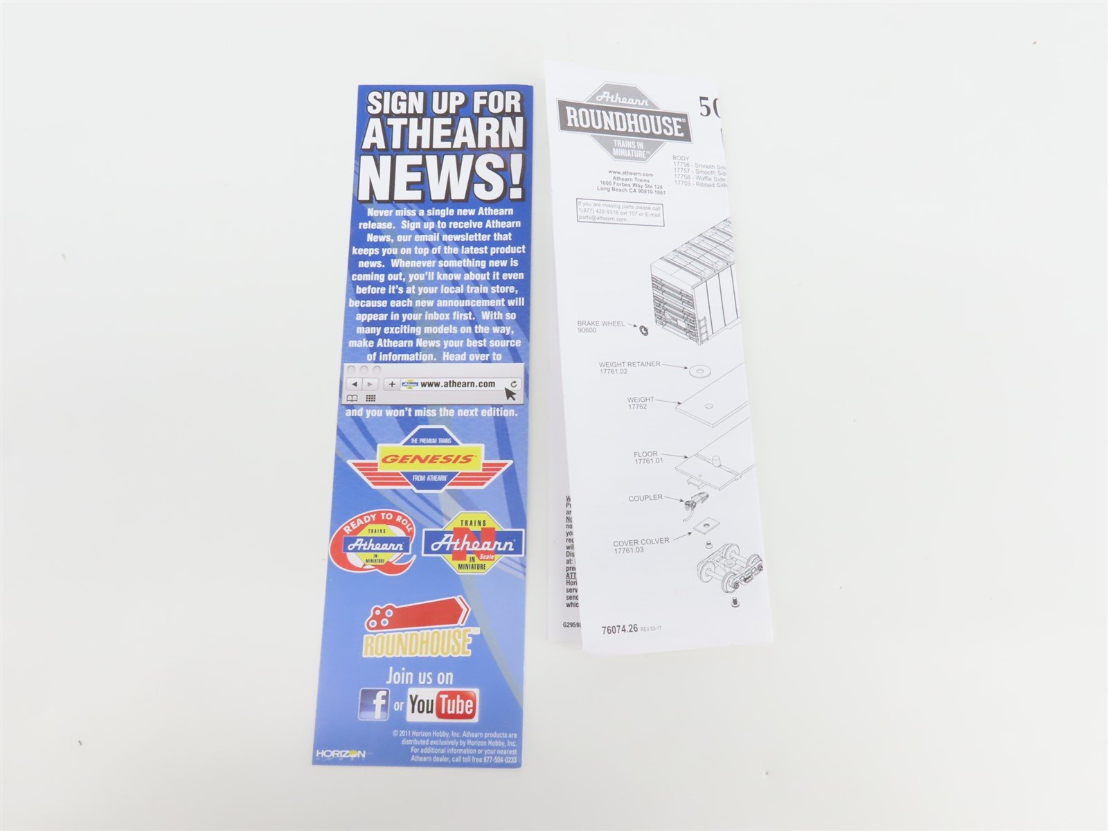 HO Scale Athearn Roundhouse RND14909 BNSF Railway 50' Plug Door Box Car #726211