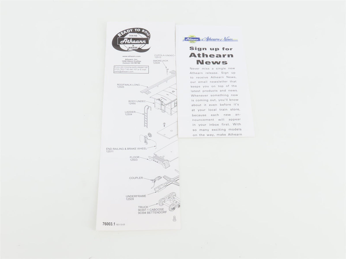 HO Scale Athearn Collectibles 99395 Capehart &amp; Scatchard Cupola Caboose #2009