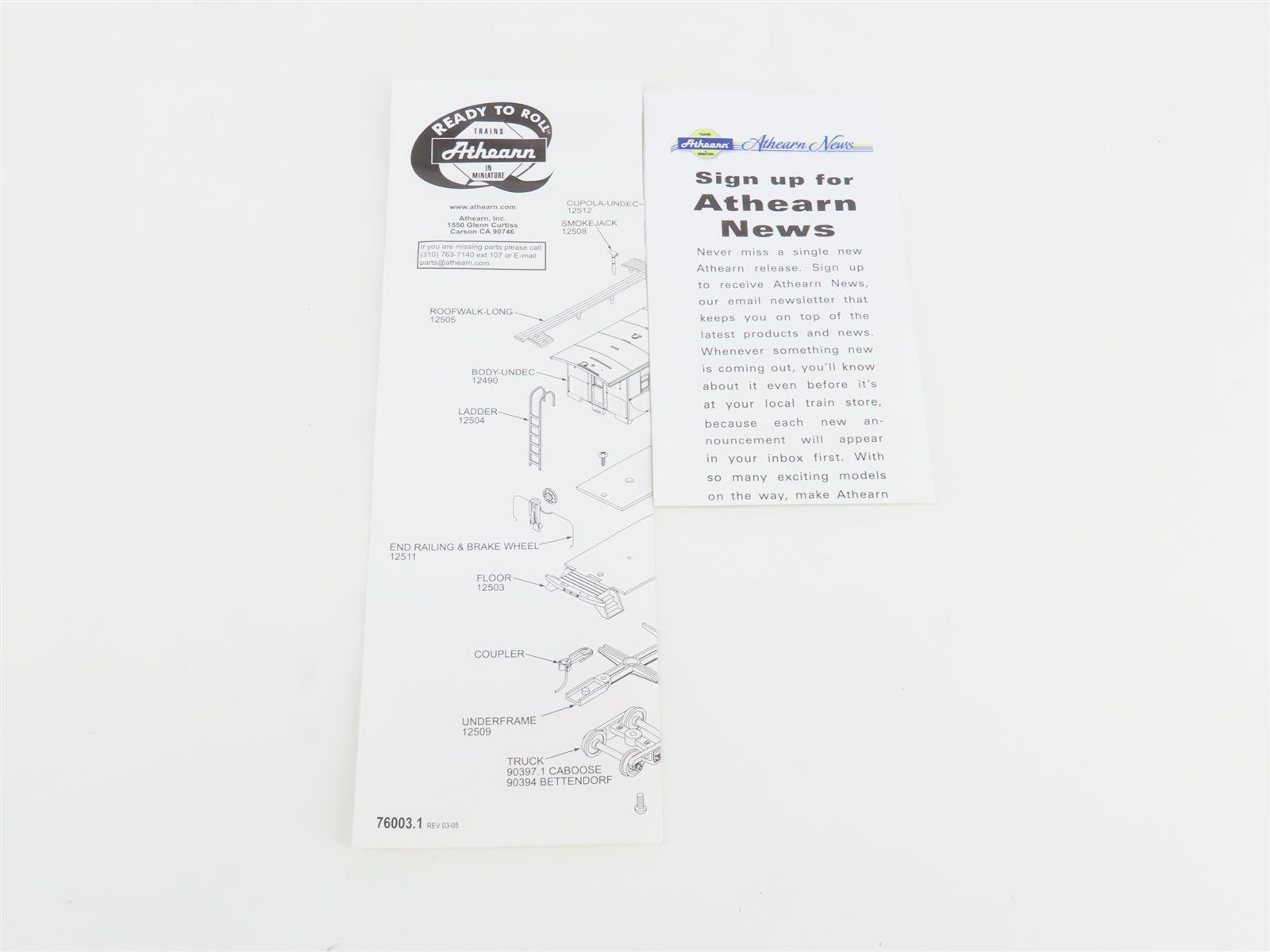 HO Scale Athearn Collectibles 99395 Capehart & Scatchard Cupola Caboose #2009