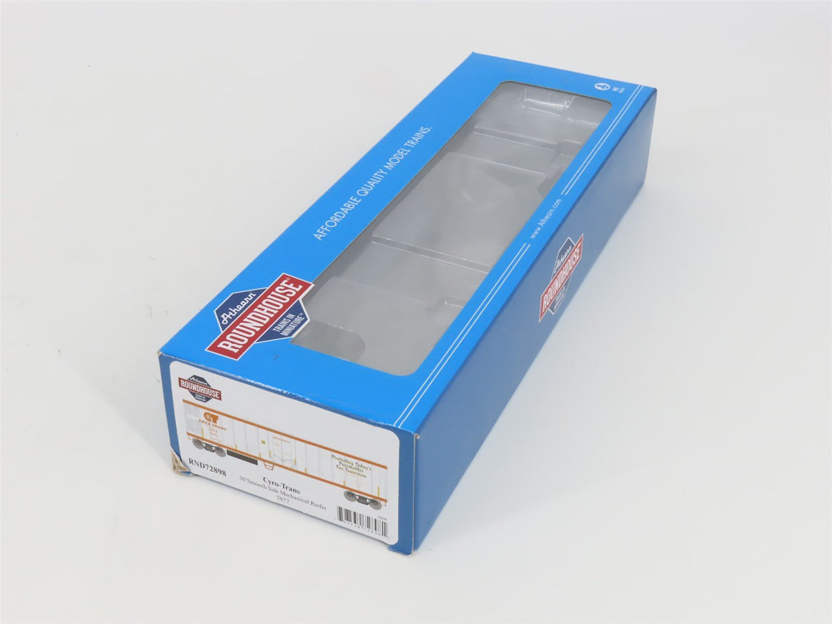 HO Scale Athearn Roundhouse RND72898 CRYX Cryo-Trans 50&#39; Mechanical Reefer #7077