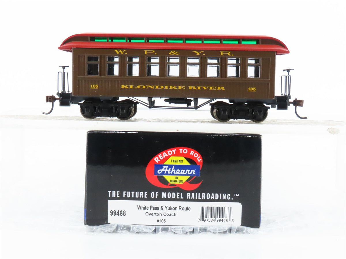 HO Scale Athearn 99468 WP&amp;YR White Pass &amp; Yukon Overton Coach Passenger #105