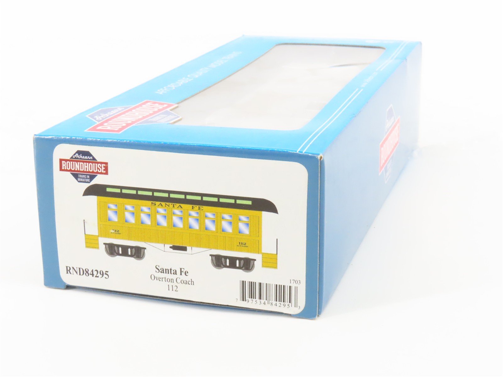 HO Athearn Roundhouse RND84295 ATSF Santa Fe Overton Coach Passenger Car #112