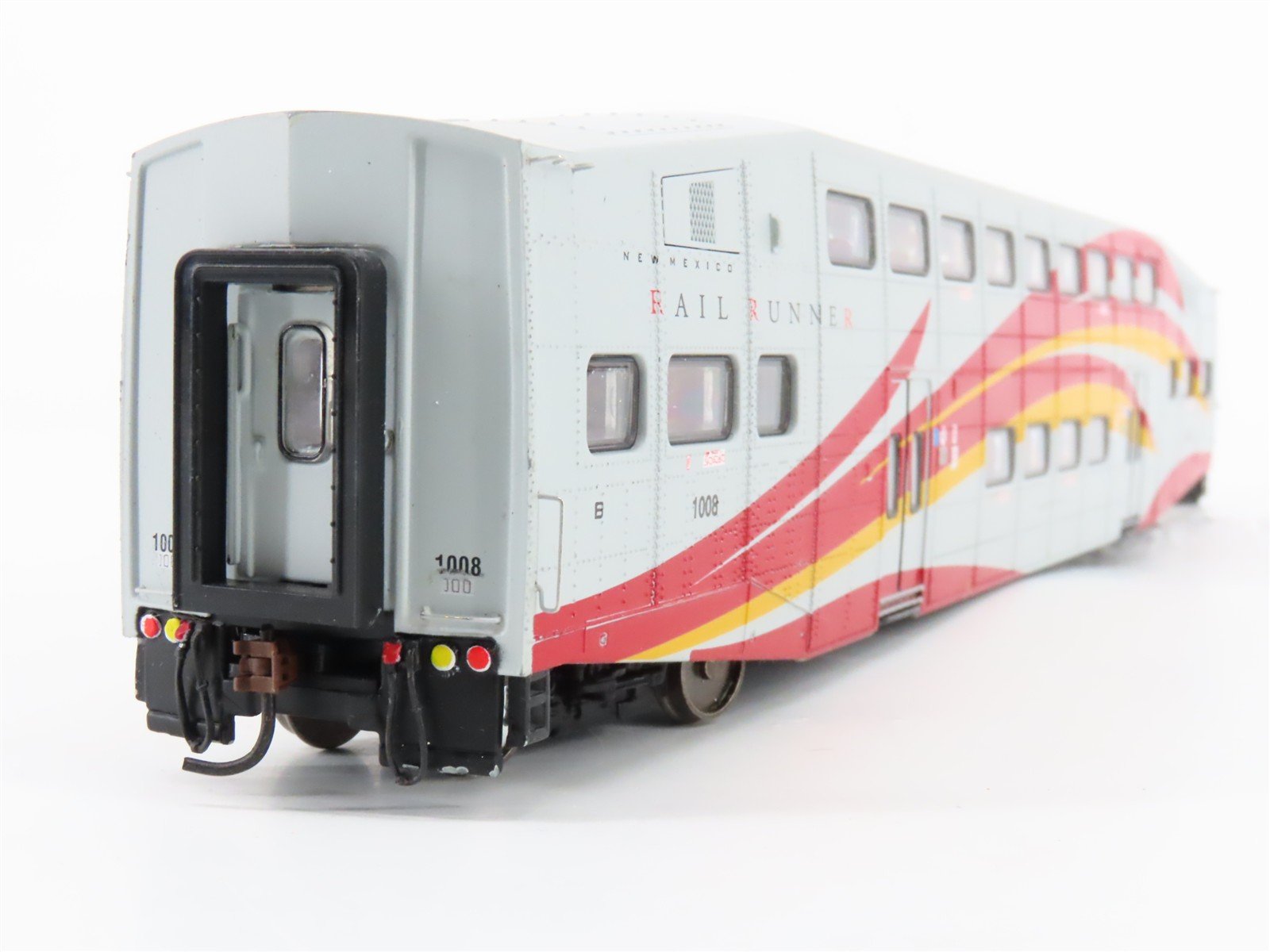HO Scale Athearn New Mexico Rail Runner Bi-Level Commuter Passenger Car #1008