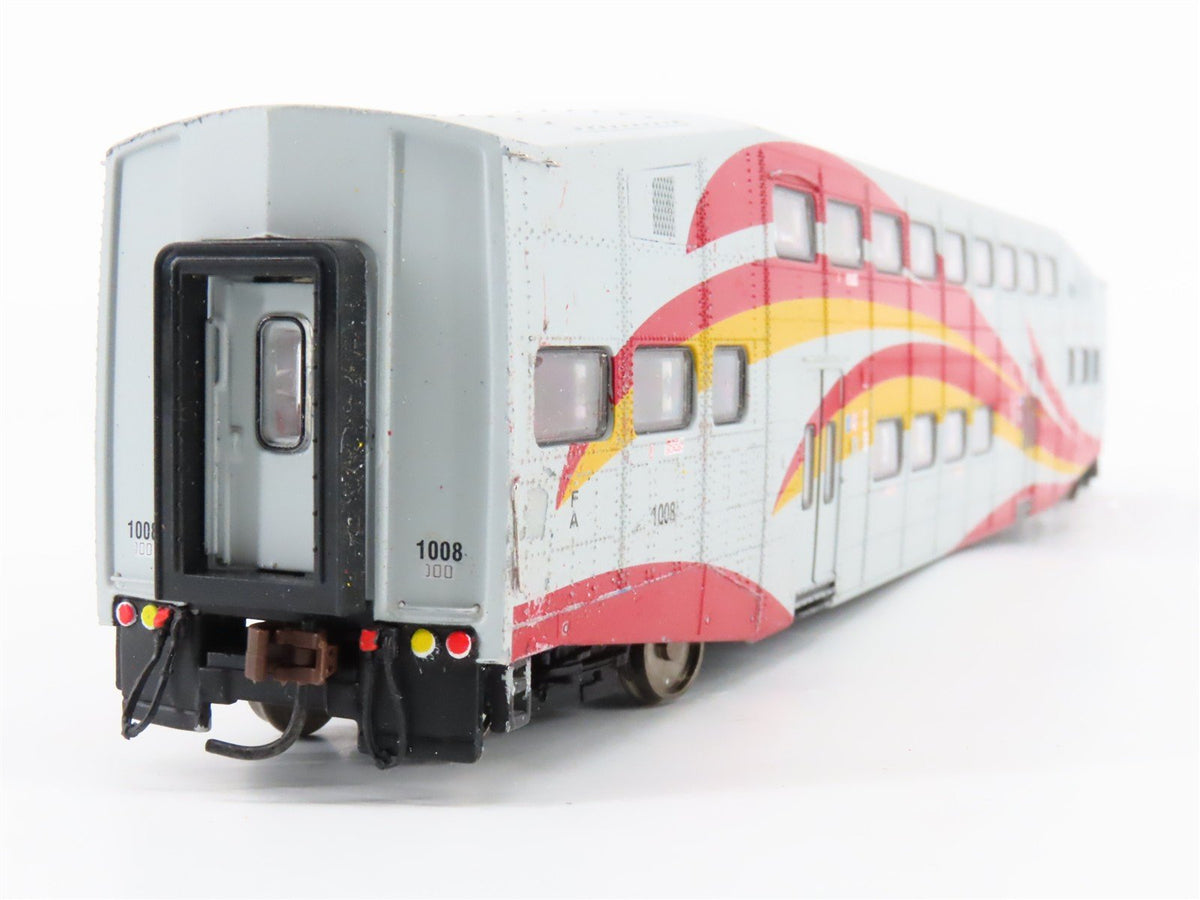 HO Scale Athearn New Mexico Rail Runner Bi-Level Commuter Passenger Car #1008
