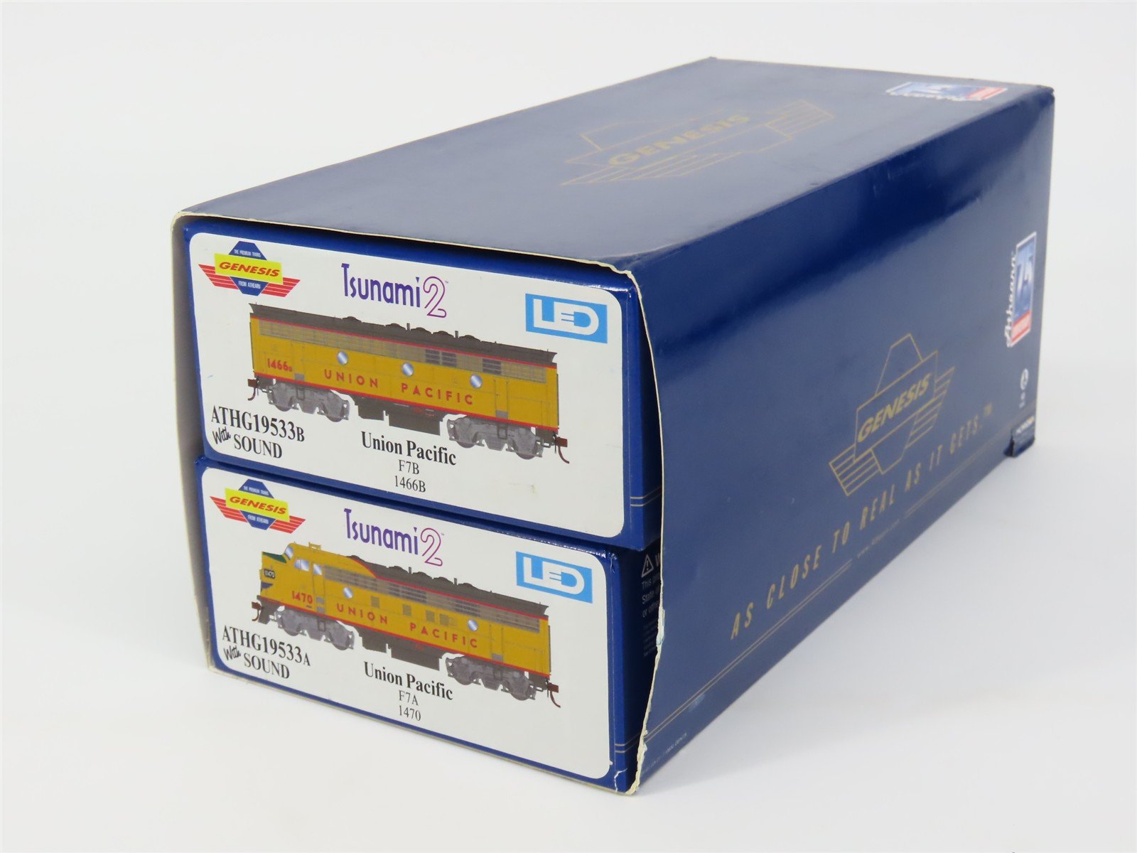 HO Athearn Genesis ATHG19533 UP Union Pacific EMD F7A/B Diesel Set w/DCC & Sound