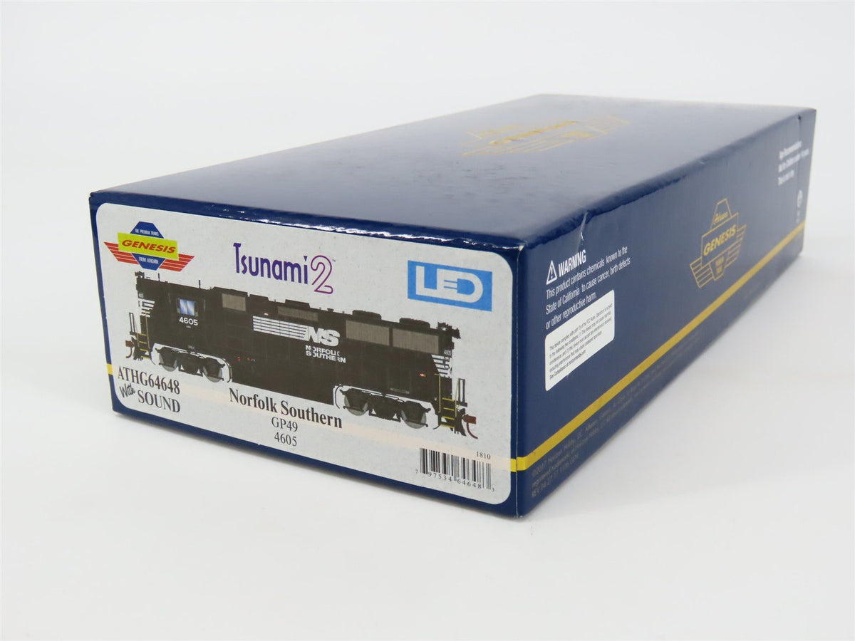 HO Athearn Genesis ATHG64648 NS Norfolk Southern GP49 Diesel #4605 w/DCC &amp; Sound