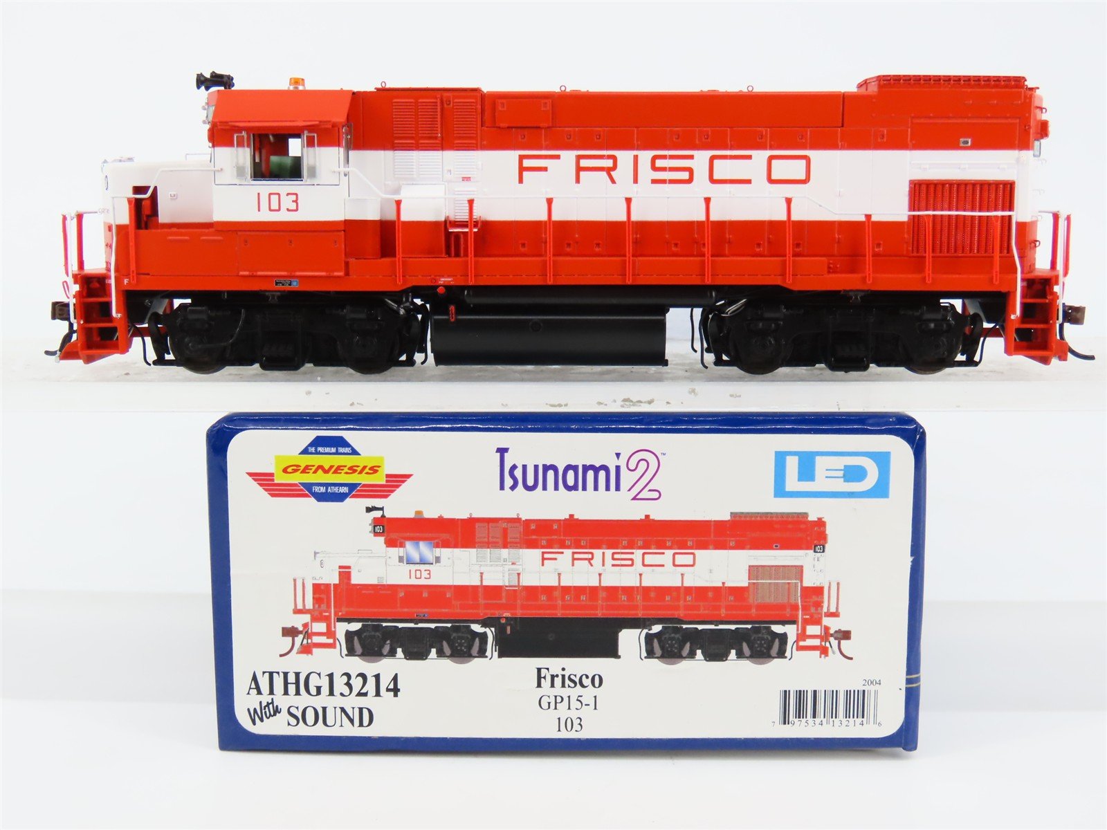 HO Athearn Genesis ATHG13214 SLSF Frisco EMD GP15-1 Diesel #103 w/ DCC & Sound