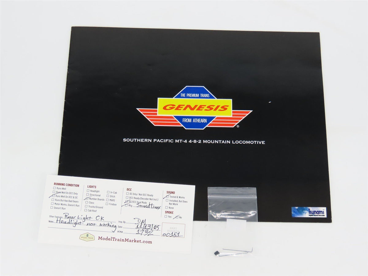 HO Scale Athearn Genesis ATHG97007 SP 4-8-2 MT4 Steam #4360 w/ DCC &amp; Sound