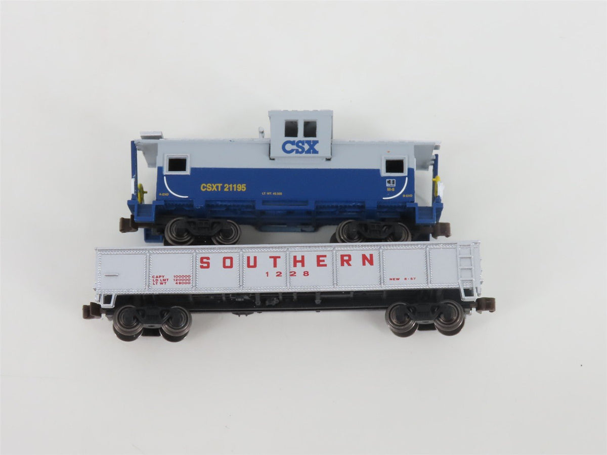 N Scale Bachmann 24022 CSX &quot;Freight Master&quot; GP40 Diesel Freight Train Set