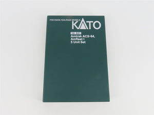 N KATO 106-8001 AMTK Amtrak Amfleet I ACS-64 Electric Passenger Train Set