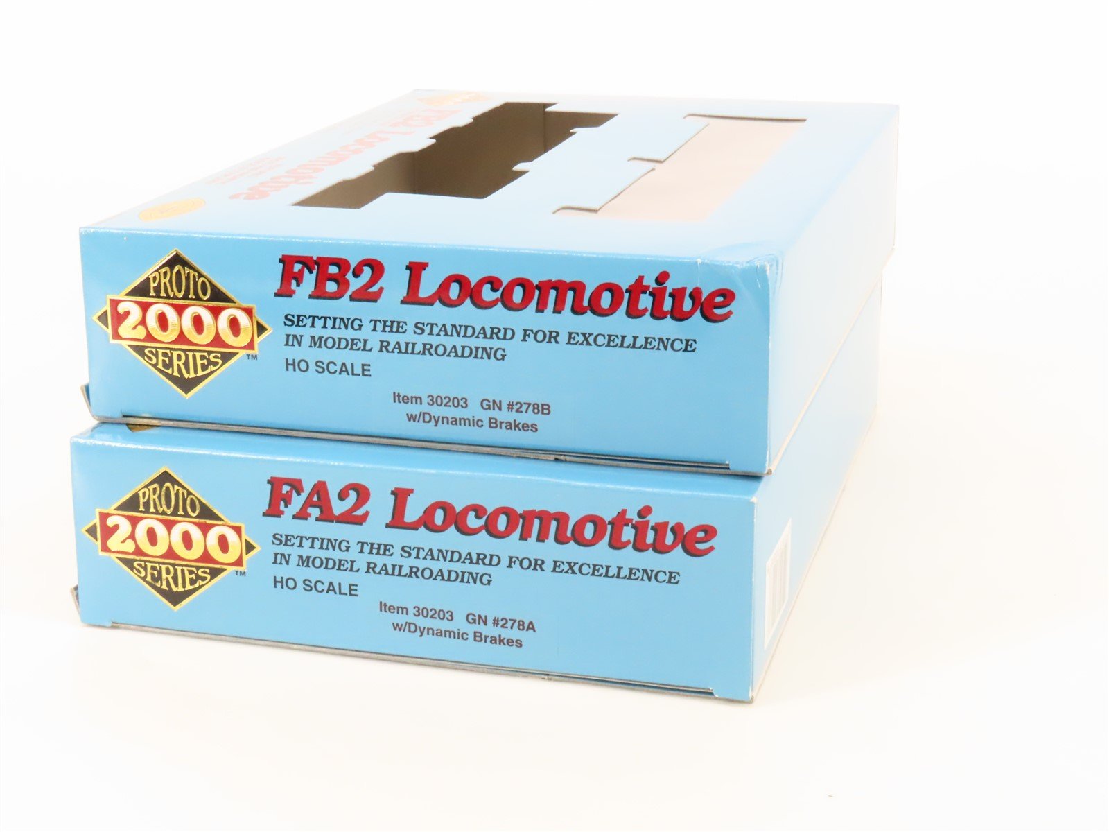 HO Scale Proto 2000 GN Great Northern FA/FB Diesel Locomotive Set BAD GEARS