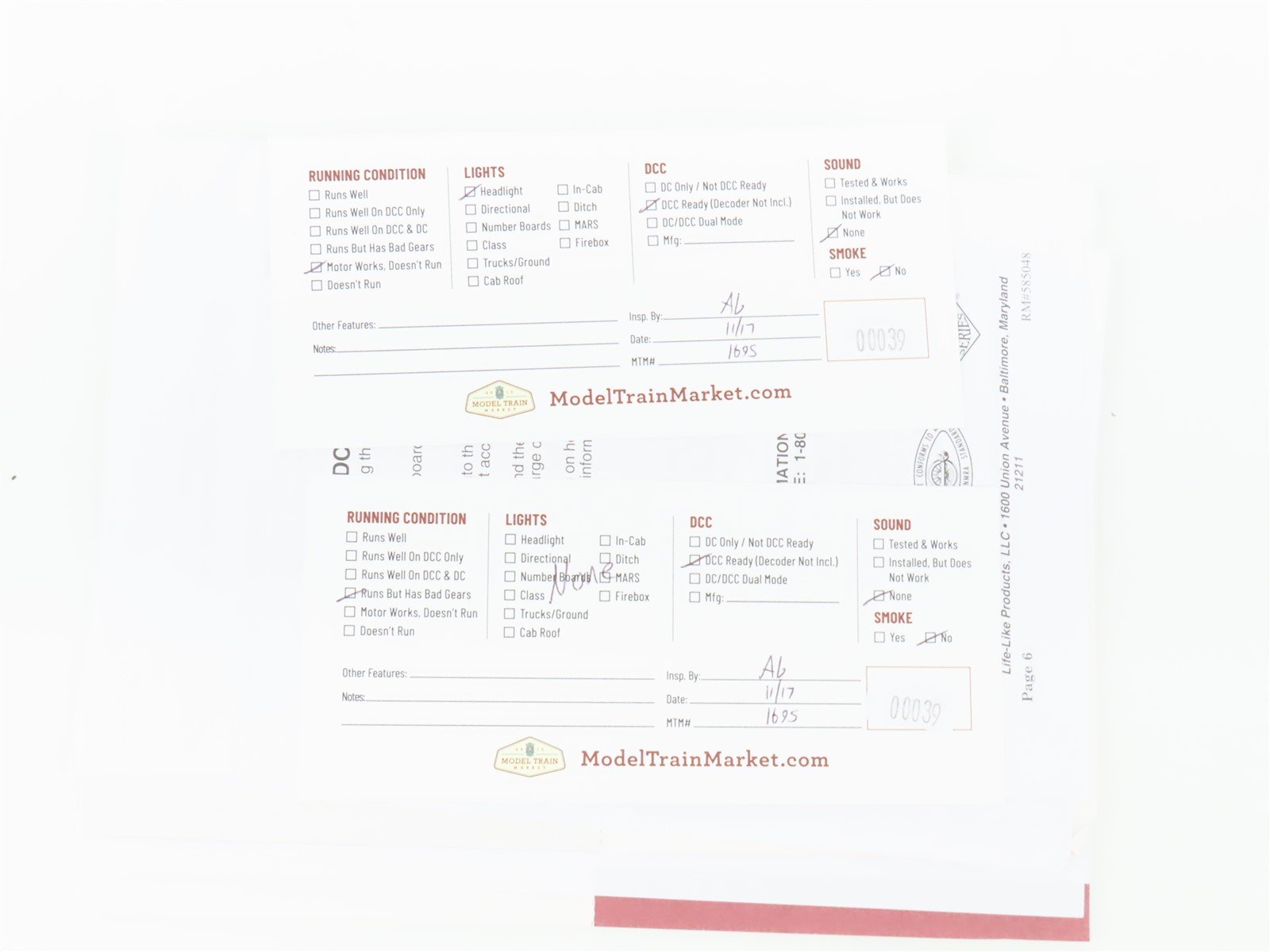 HO Scale Proto 2000 L&N Louisville & Nashville FA/FB Diesel Loco Set BAD GEARS