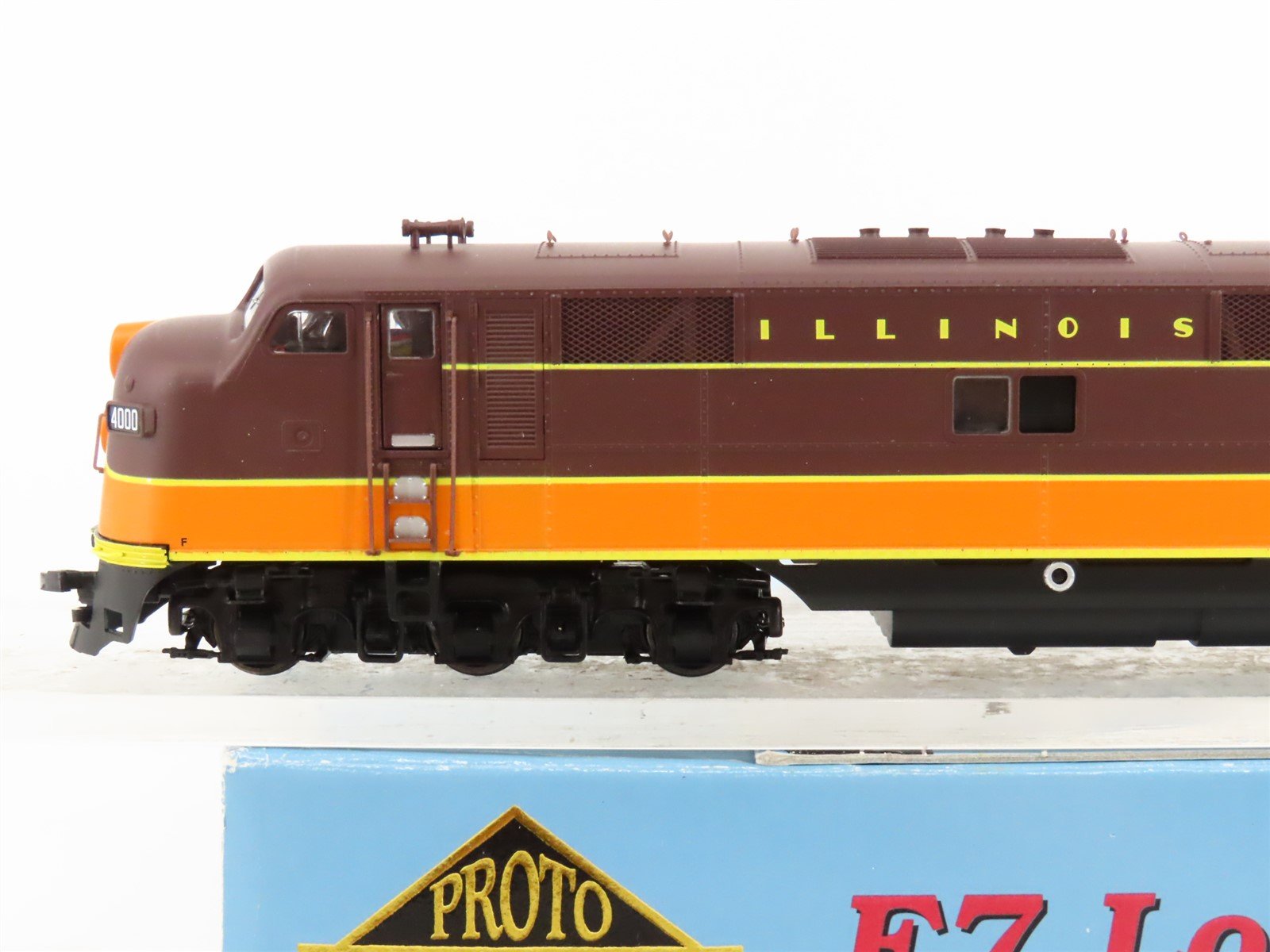 HO Scale Proto 2000 21108 IC Illinois Central E7A Diesel Locomotive #4000