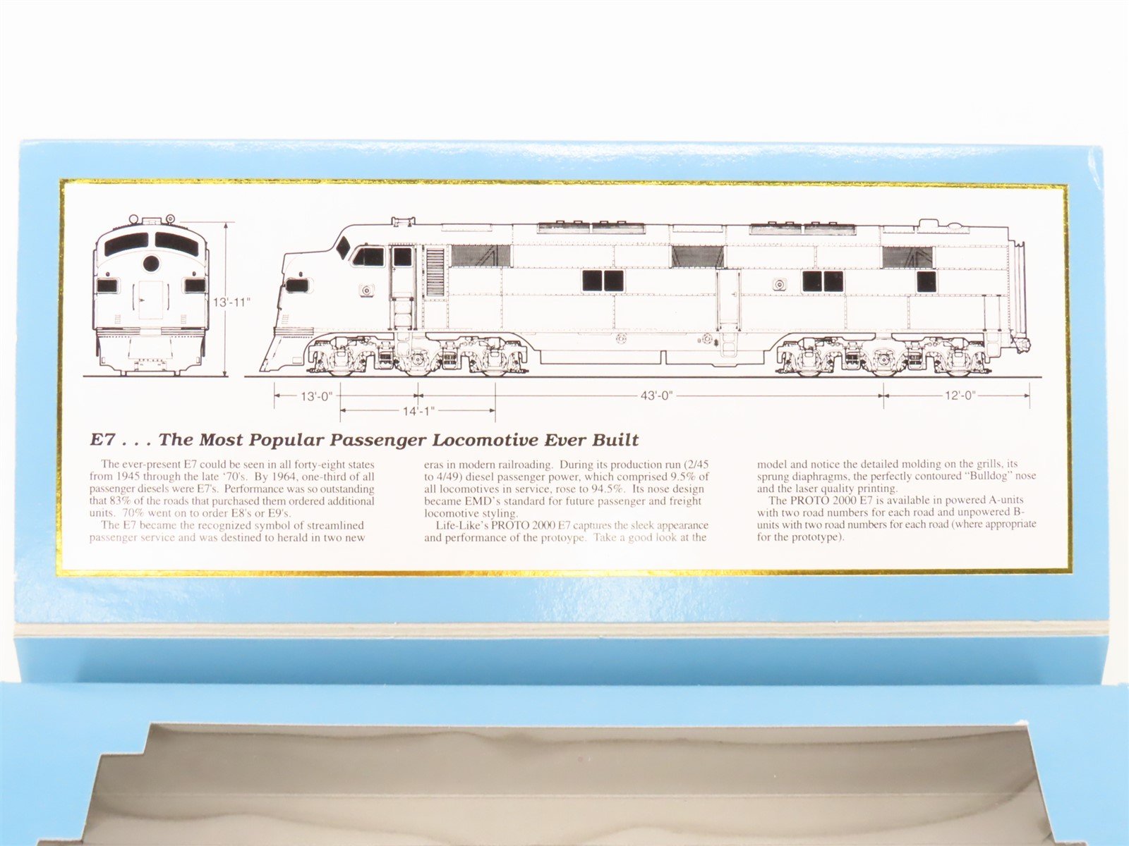 HO Scale Proto 2000 21108 IC Illinois Central E7A Diesel Locomotive #4000