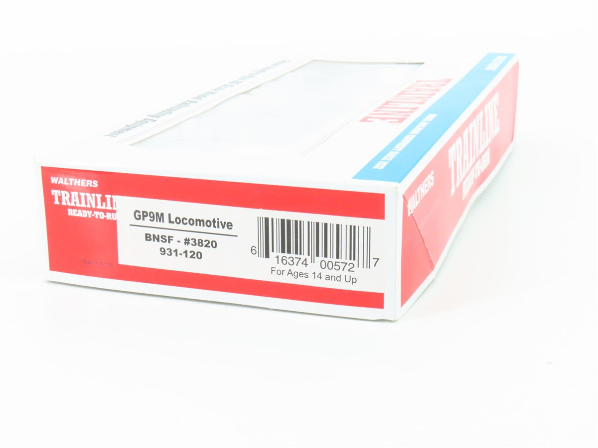 HO Scale Walthers 931-120 BNSF Railroad GP9M Diesel Locomotive #3820