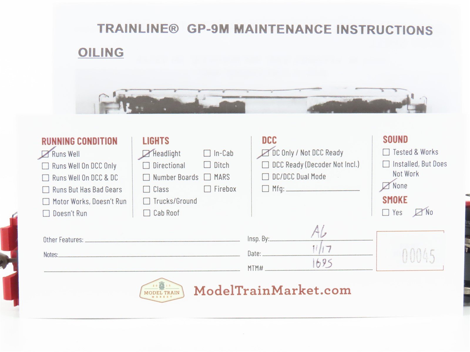 HO Scale Walthers 931-114 CP Canadian Pacific GP9M Diesel Locomotive #1522