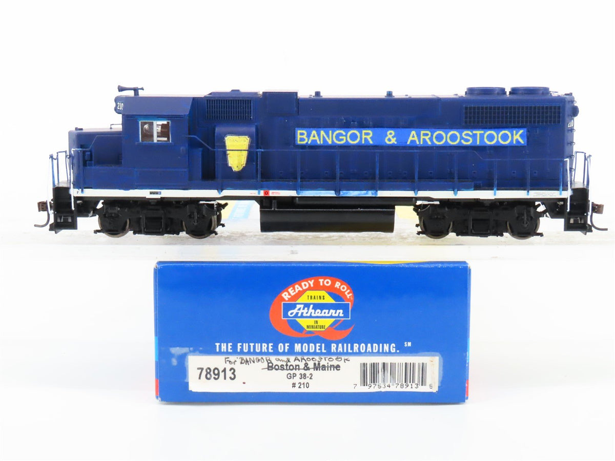 HO Scale Athearn 78913 BAR Bangor Aroostook GP38-2 Diesel Loco #210 - CUSTOM