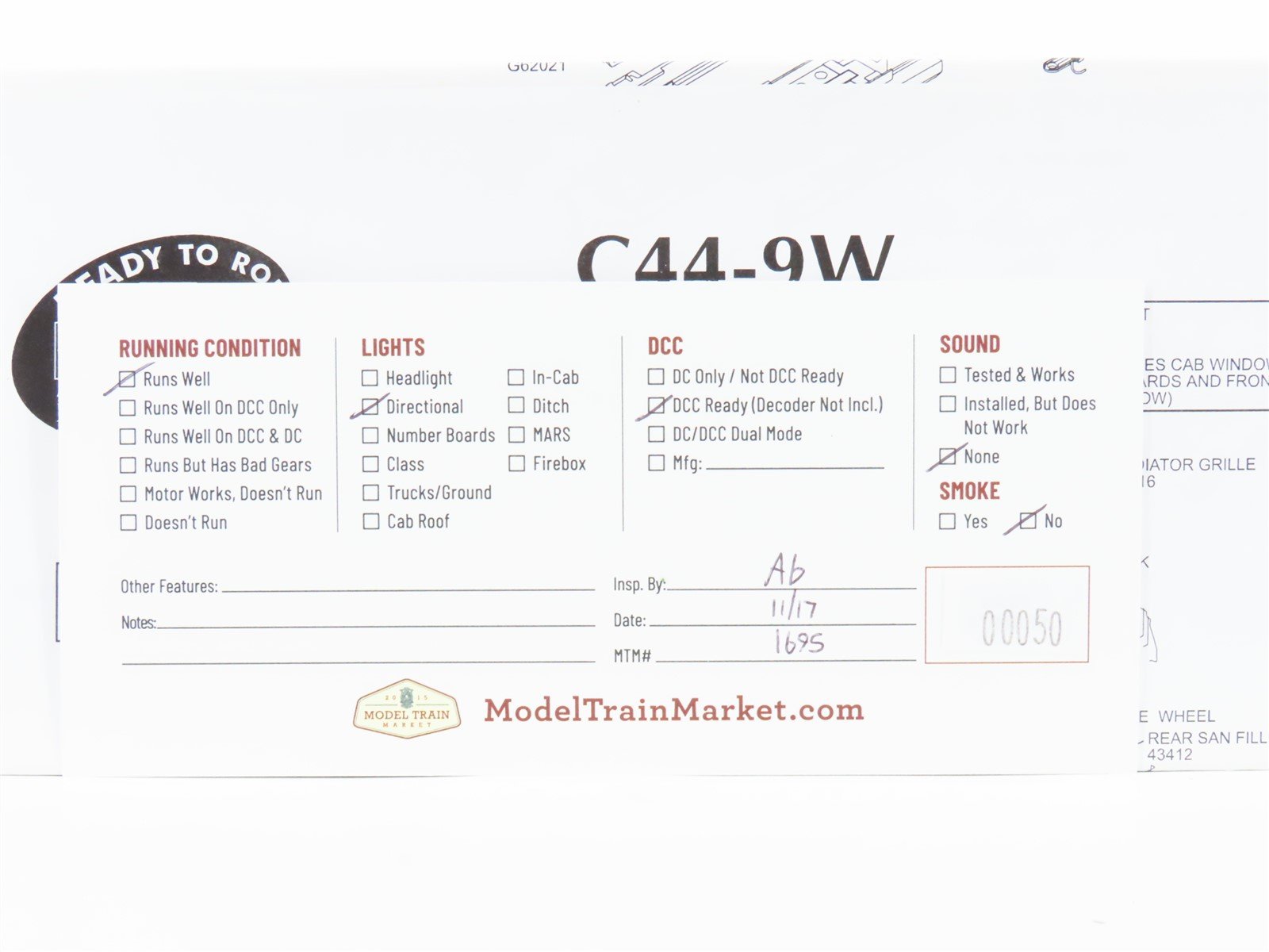 HO Scale Athearn RTR 80878 NS Norfolk Southern Dash 9-44CW Diesel Loco #9764