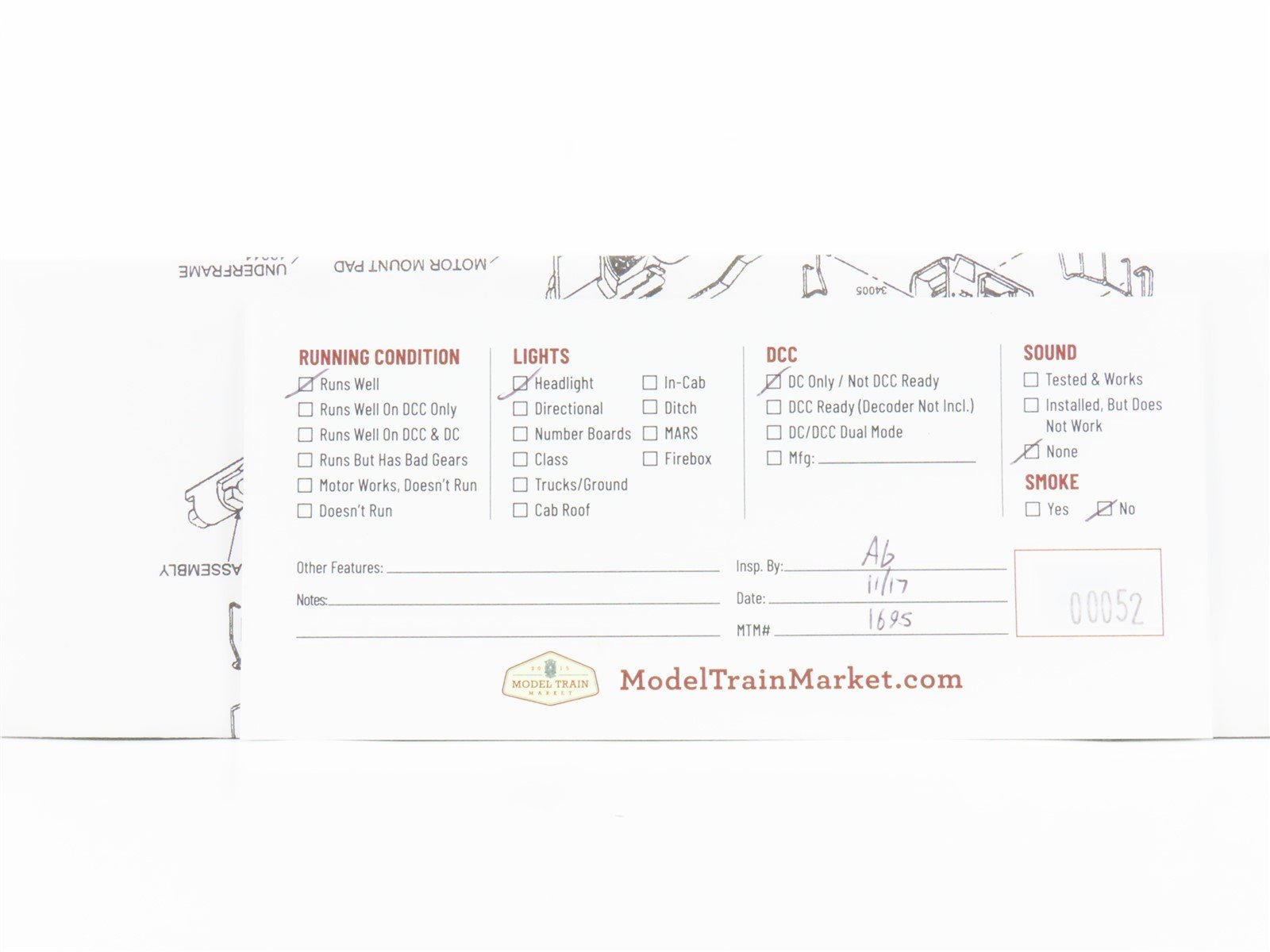 HO Scale Athearn 8004 NC Nebraska Central SD40-2 Diesel Locomotive #5647 CUSTOM