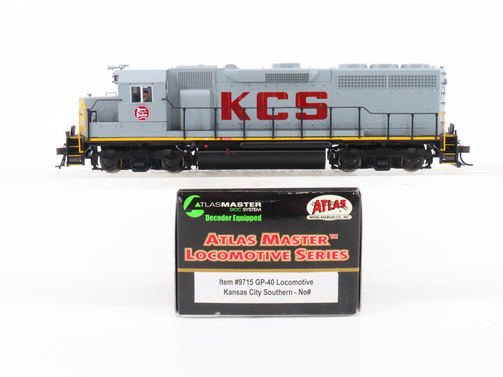 HO Scale Atlas Master 9715 KCS Railway GP40 Diesel Locomotive No#