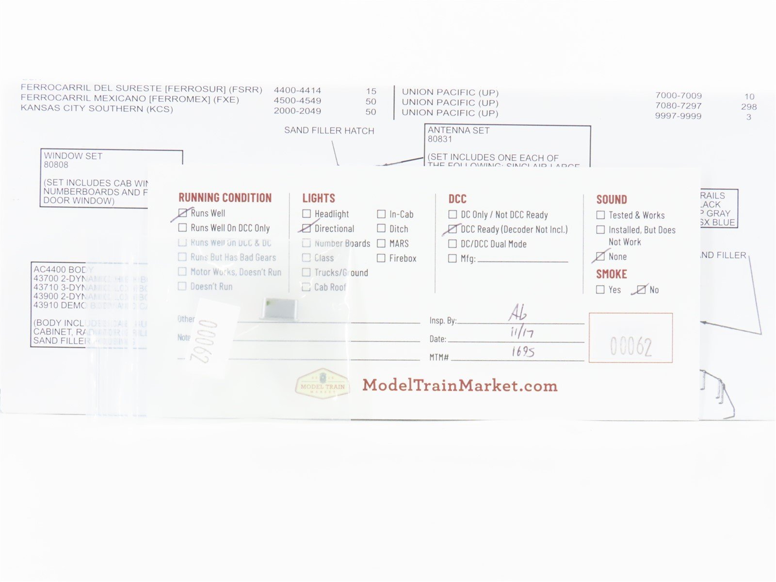 HO Scale Athearn 79827 BNSF Railway AC4400CW Diesel Locomotive #5637
