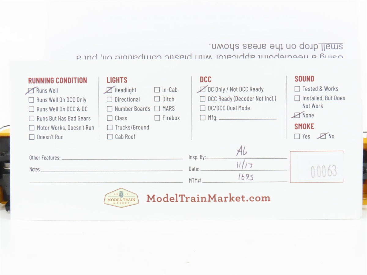 HO Scale Walthers Trainline 931-103 ATSF Santa Fe GP9M Diesel Loco #2050