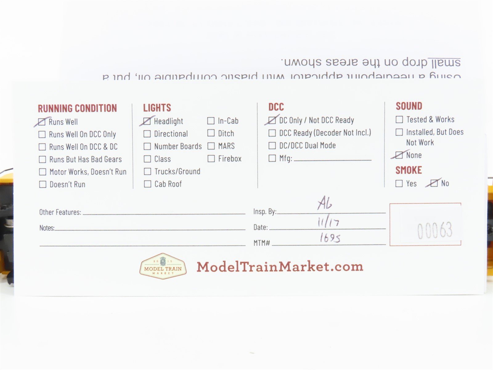 HO Scale Walthers Trainline 931-103 ATSF Santa Fe GP9M Diesel Loco #2050
