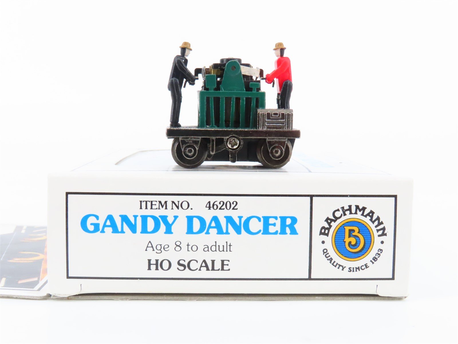 HO Scale Bachmann 46202 Gandy Dancer Powered Handcar