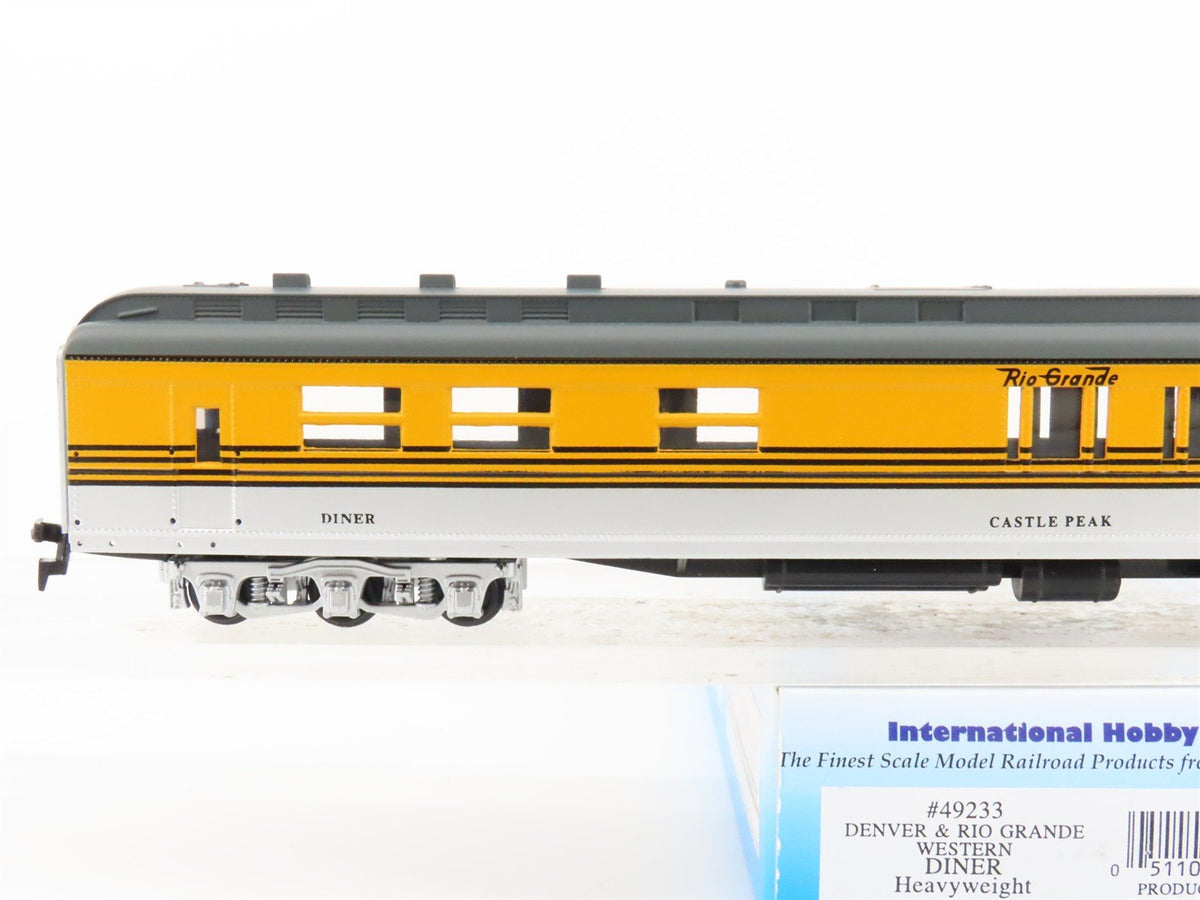 HO IHC Premier 49233 D&amp;RGW Rio Grande Heavyweight Diner Passenger &quot;Castle Peak&quot;