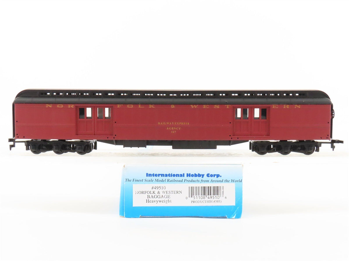 HO IHC Premier 49510 N&amp;W Norfolk &amp; Western Heavyweight Baggage Passenger #127