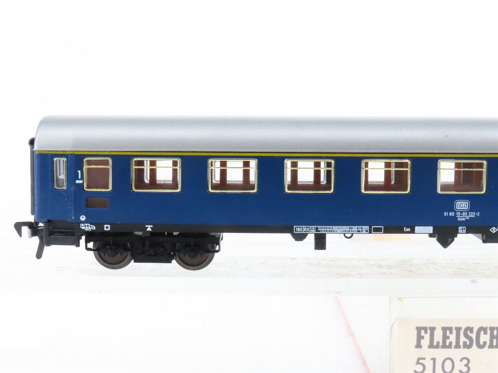 HO Scale Fleischmann 5103 DB Deutsche Bundesbahn Corridor Coach Passenger #222-2