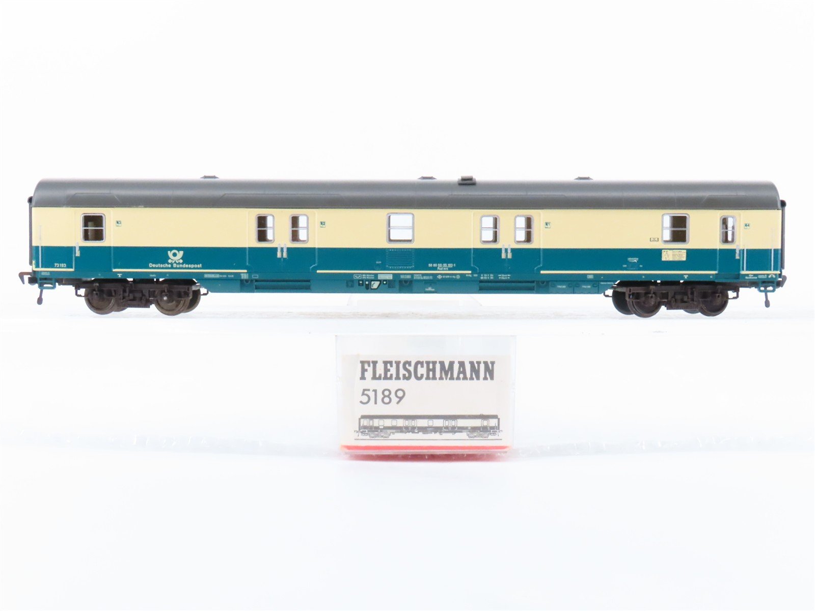 HO Fleischmann 5189 DB Deutsche Bundespost Baggage/Mail Passenger Car #193-1