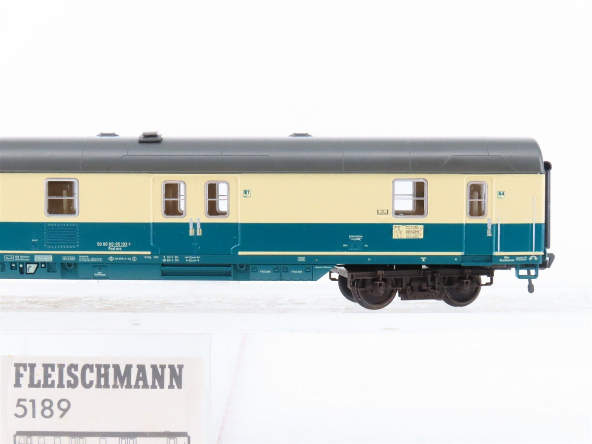 HO Fleischmann 5189 DB Deutsche Bundespost Baggage/Mail Passenger Car #193-1