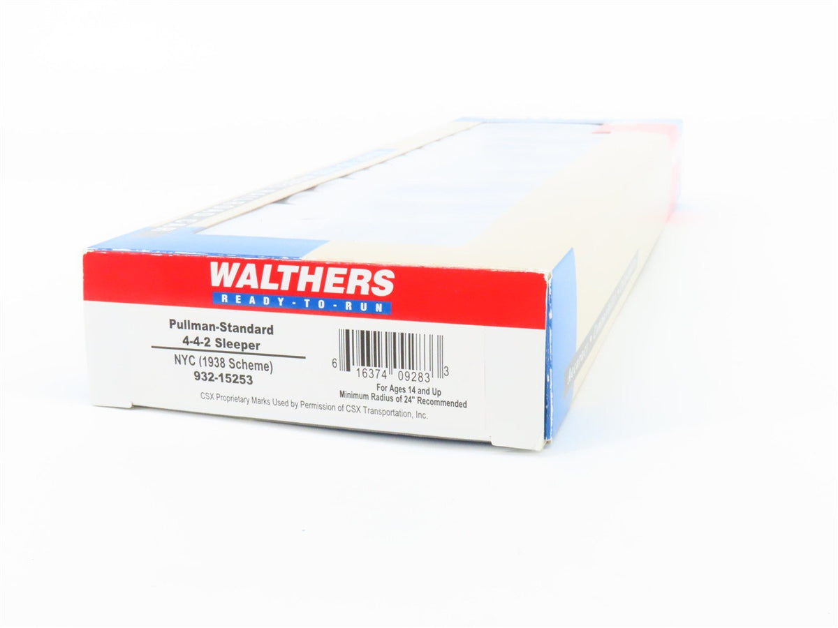 HO Walthers 932-15253 NYC New York Central 1938 Scheme 4-4-2 Sleeper Passenger