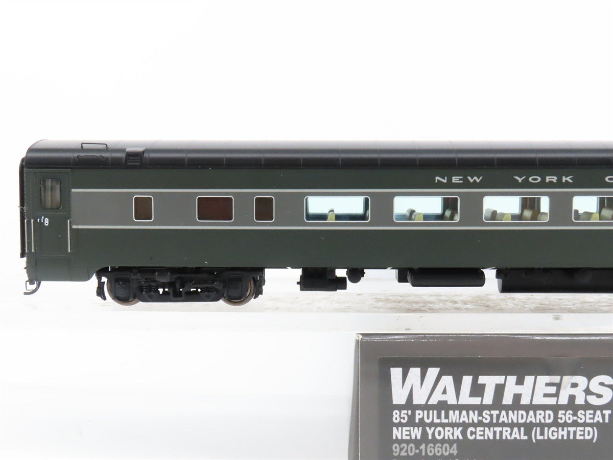 HO Walthers Proto 920-16604 NYC PS 85&#39; 56-Seat Coach Passenger Car w/ Lighting