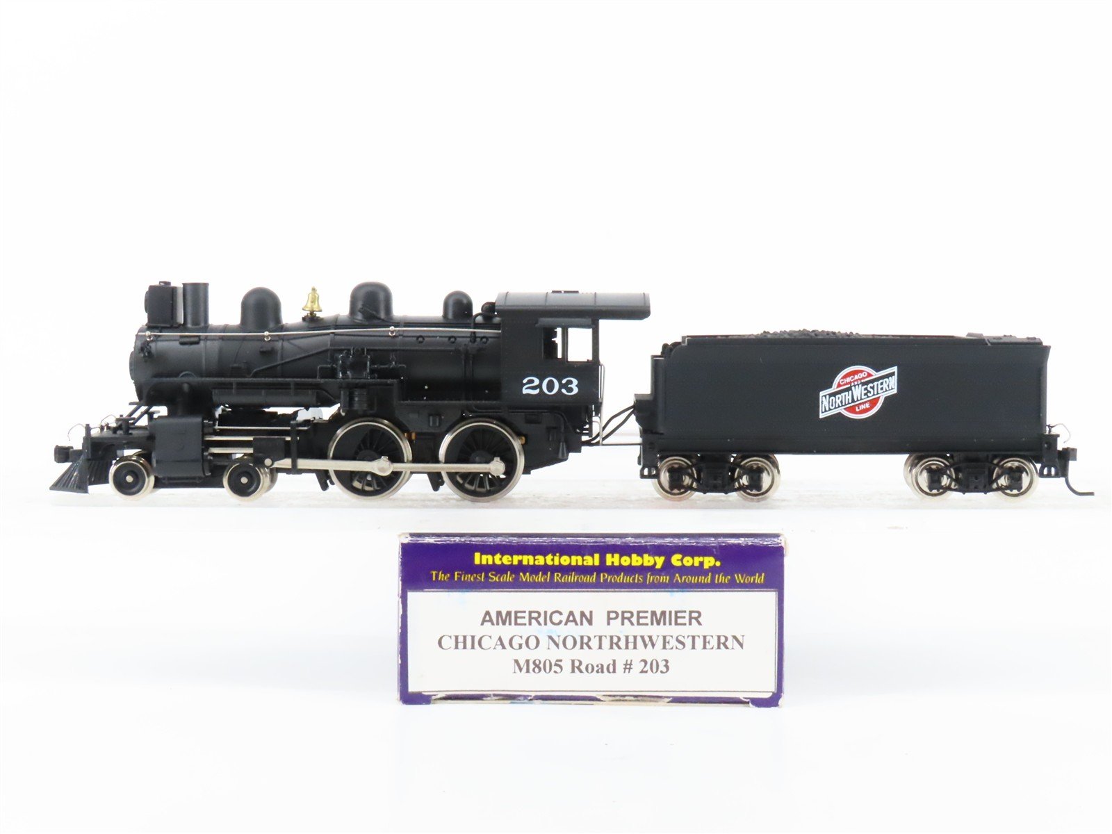 HO Scale IHC Premier M805 CNW Chicago & North Western 4-4-0 American Steam #203
