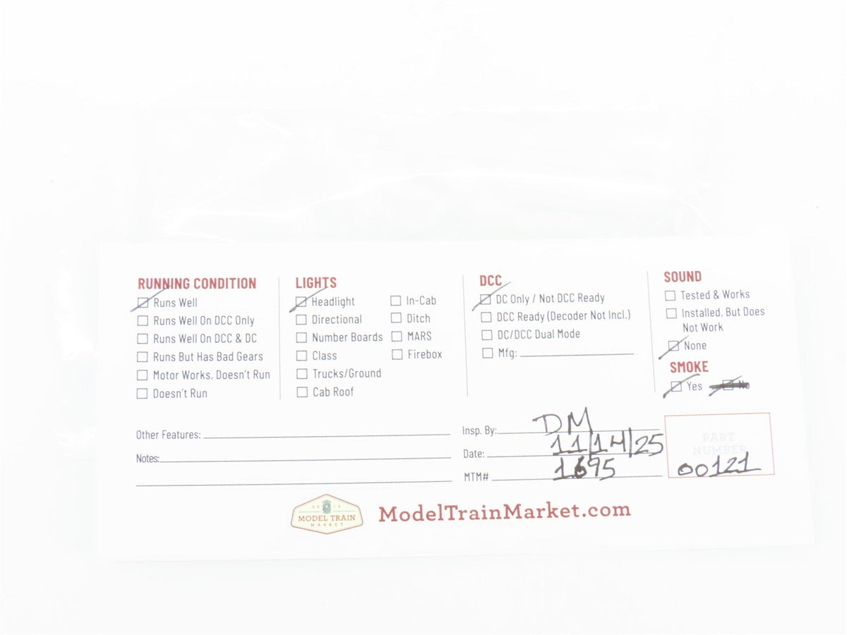 HO Scale Bachmann 50735 SP Southern Pacific USRA 0-6-0 Steam #119 - Custom