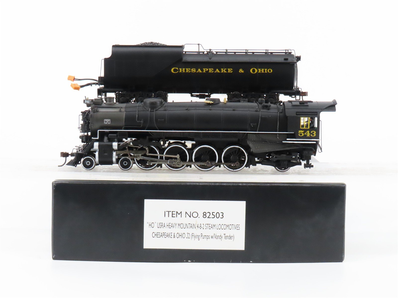 HO Bachmann Spectrum 82503 C&O Chesapeake & Ohio 4-8-2 J2 Steam #543 - DCC Ready