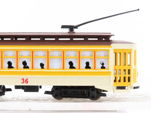 HO Scale Bachmann 61048 Yellow Brill Trolley Electric #36