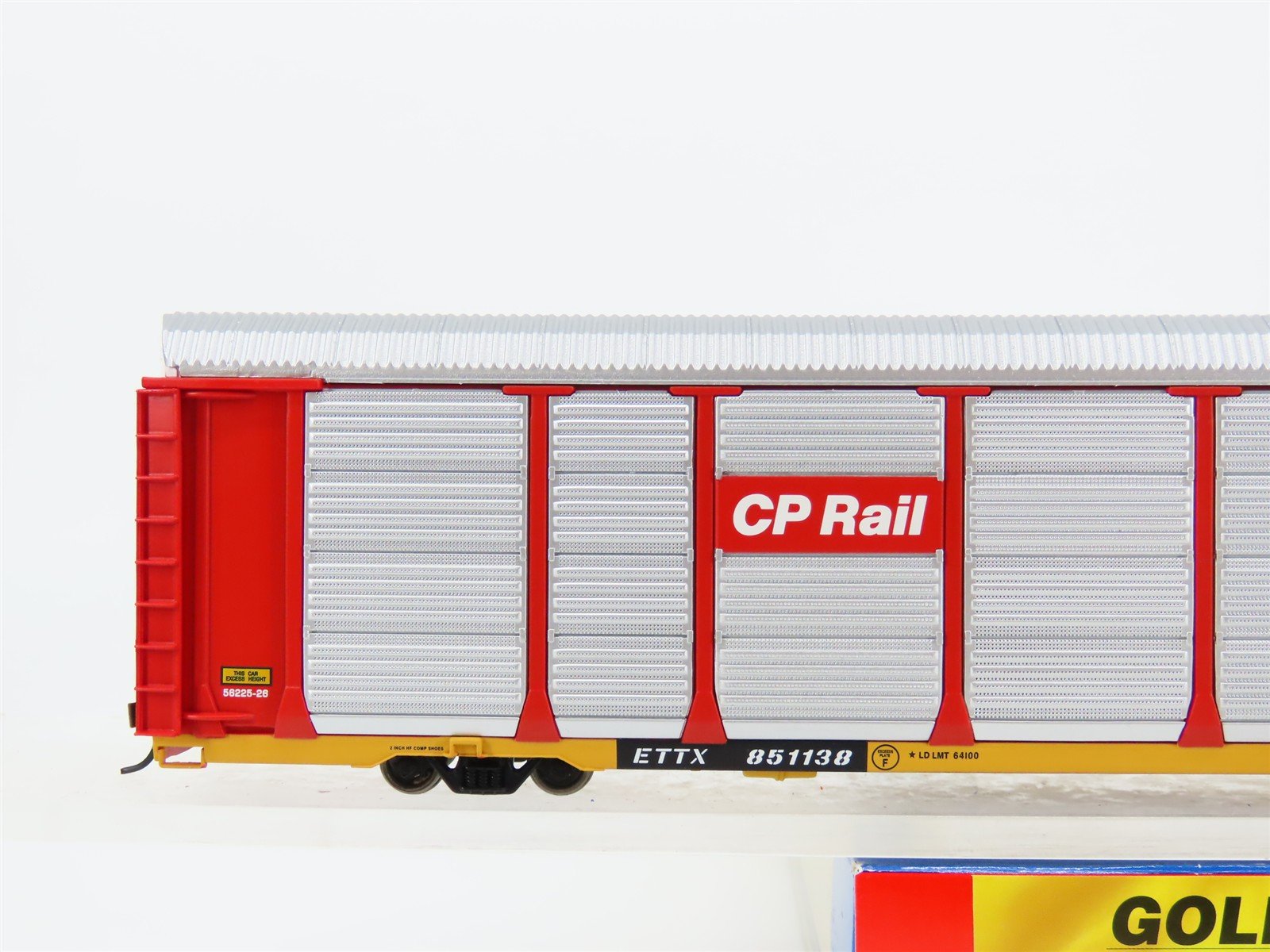 HO Walthers Gold Line 932-4872 ETTX CP Rail 89' Tri-Level Auto Carrier #851138