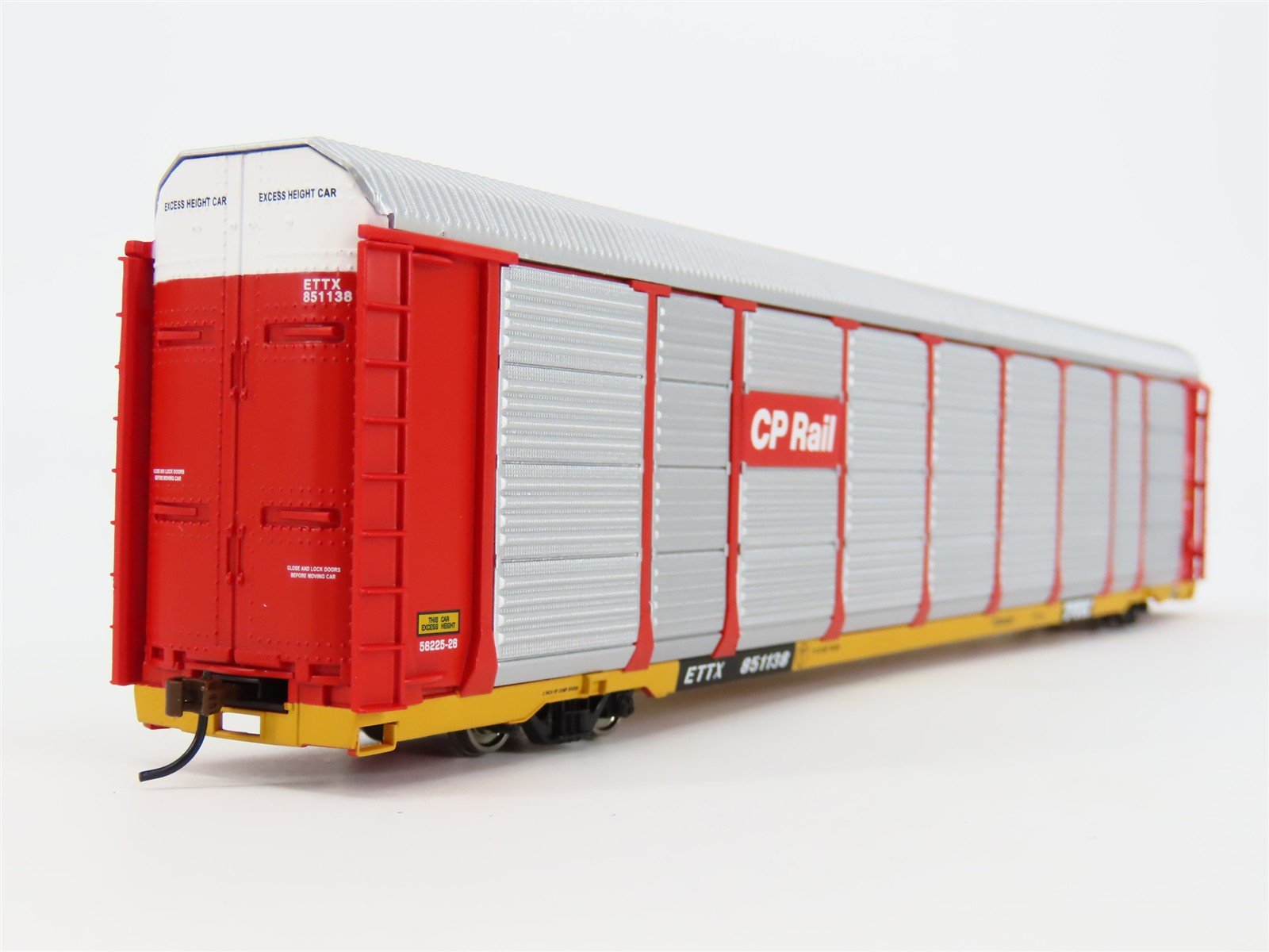 HO Walthers Gold Line 932-4872 ETTX CP Rail 89' Tri-Level Auto Carrier #851138
