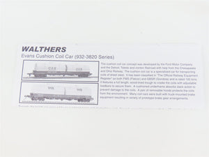 HO Scale Walthers Gold Line 932-3826 GTW Grand Trunk Western Coil Car #675097