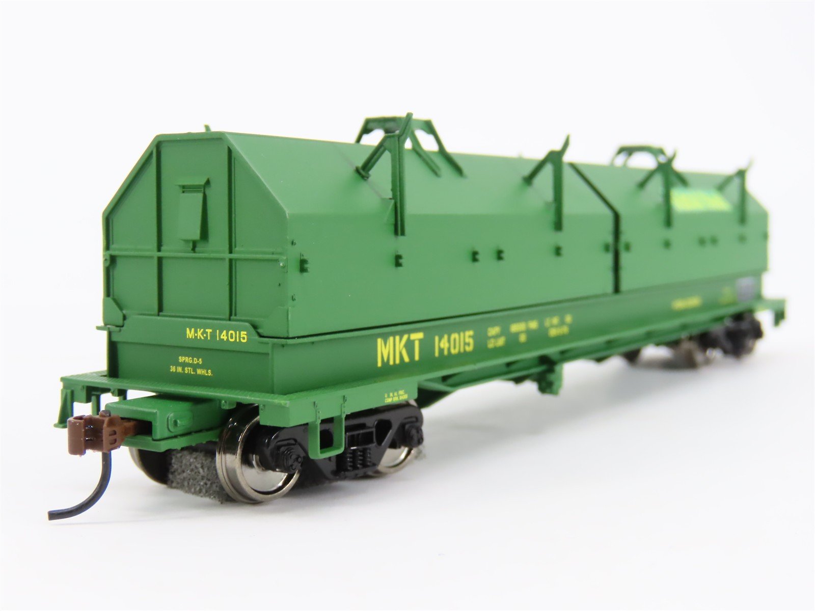 HO Scale Walthers 932-3829 MKT Katy Mittal Steel Cushion Coil Car #14015 Custom