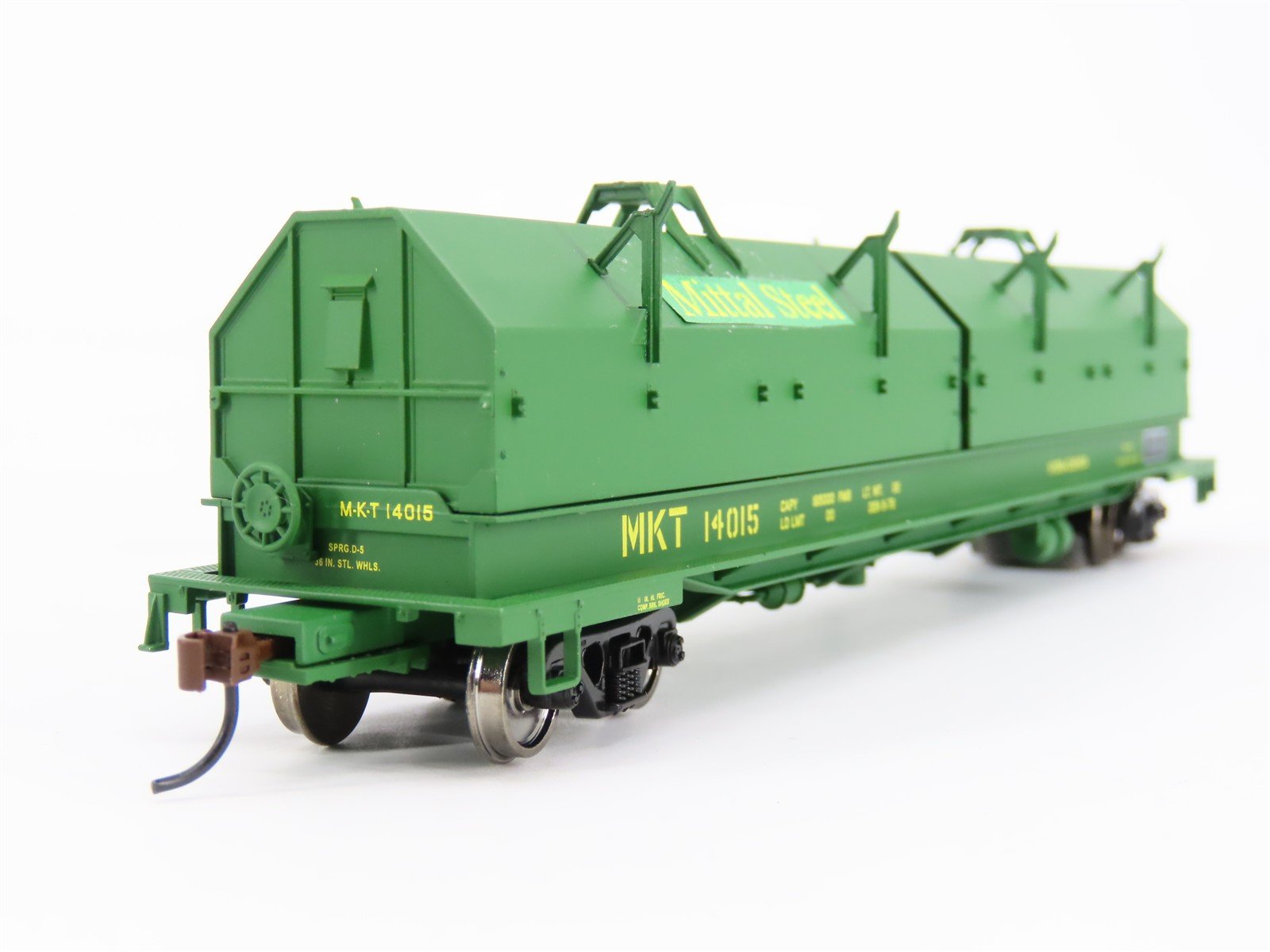 HO Scale Walthers 932-3829 MKT Katy Mittal Steel Cushion Coil Car #14015 Custom